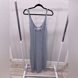 Women’s Asos knit Blue Sleeveless Maxi Cotton Dress